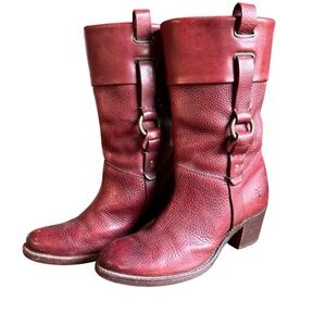 Frye burgundy Leather Heeled Boots